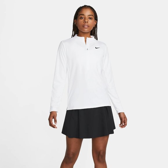 Nike Tops - Nike Dri-FIT UV Advantage Women's 1/2-Zip Top in White NWT
